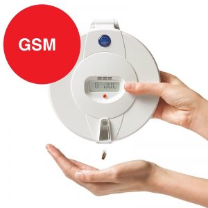Careousel Advance GSM automatic pill dispenser. With SMS and email alert messaging.